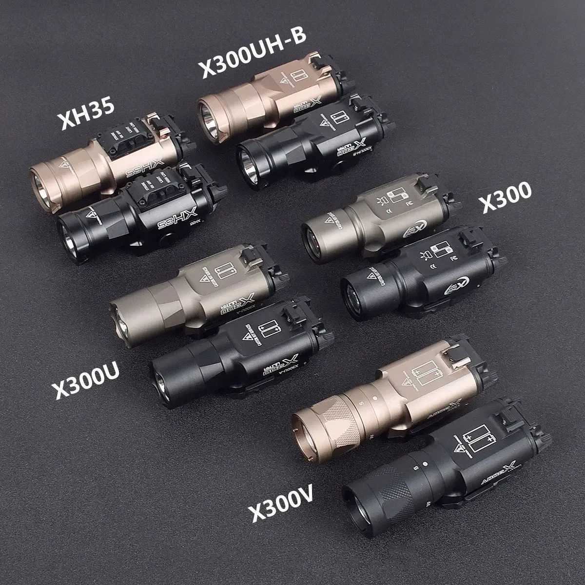 Tactical Surir X300U X300 Ultra XH35 X300V metal pistol reconnaissance light weapon gun flash for 20mm trackXJ250303
