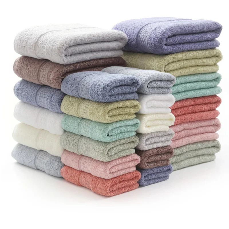 6PCS / 3PCS Cotton Towel Set Lace Embroidered Bath Towel Face Towel Hand Towel Washcloths Quick Dry Terry Towels 17Colors 241213