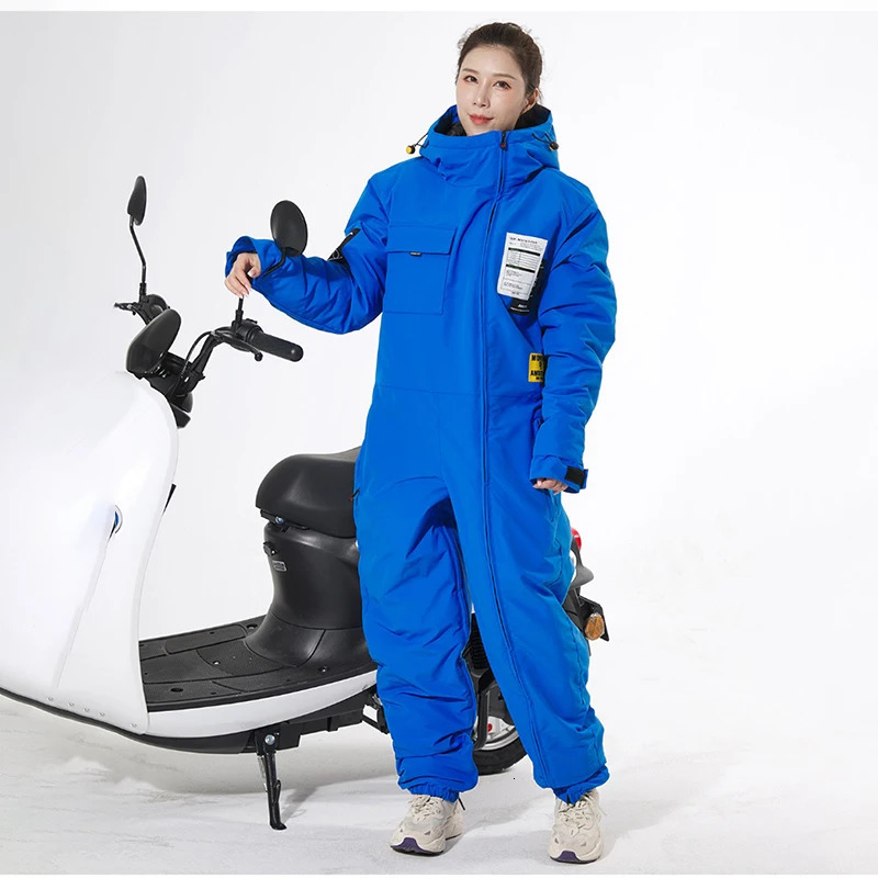 Motorcycle Jacket Winter ColdProof Windproof Suit Motorcycle Cross-country Equipment Mens and Womens Ski Fishing Suit Velvet 241213