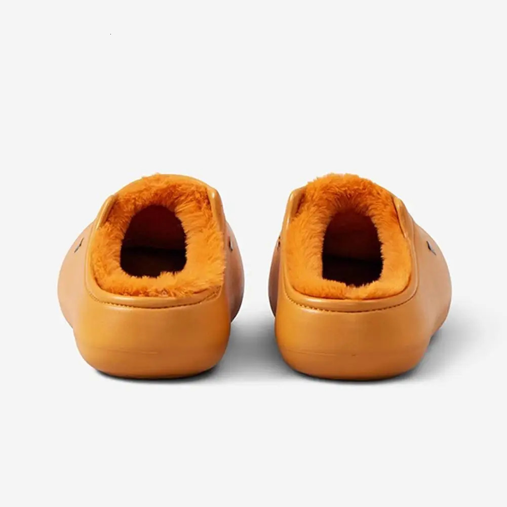 Cute Cartoon Capybara Cotton Slippers Half Wrap Heel Home Soft Nonslip Warm Breathable Indoor Plush Shoes Winter 241214