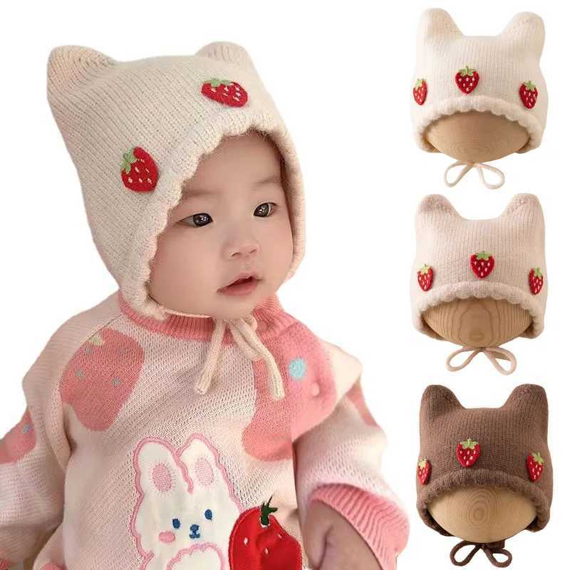 Autumn and Winter Baby Hats Cute Stiberier Baby Hats Preschool Girls Hats Warm Baby Hats W241213