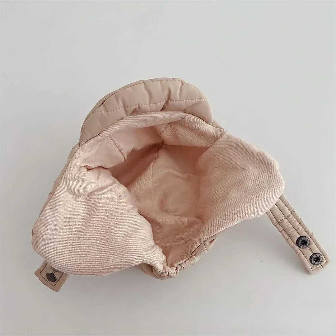 Korean baby hat boys and girls winter children thick windproof earmuffs children warm hats autumn cotton pads Lei Feng hat W241213