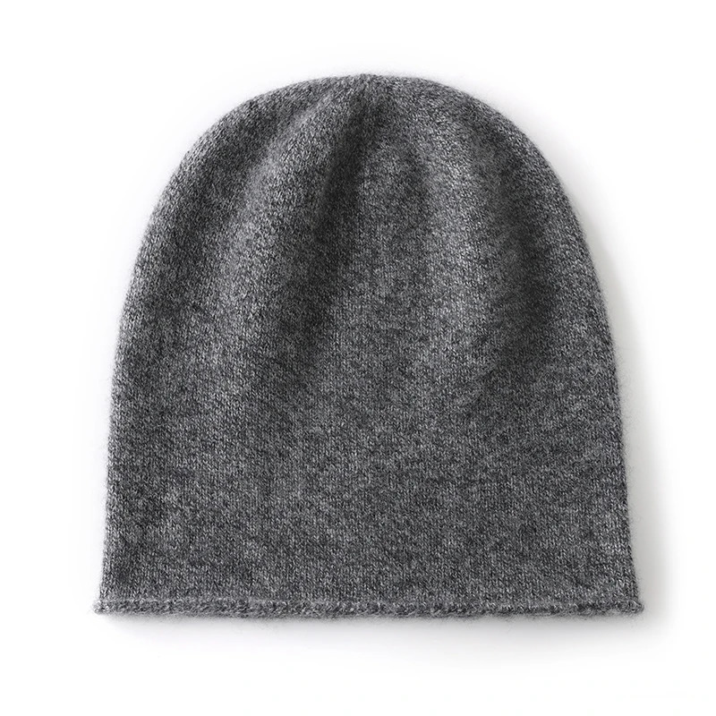 Winter unisex 100 cashmere hat for outdoor leisure keeping warm. Solid color cashmere knitted beanie hat for women/men 241205