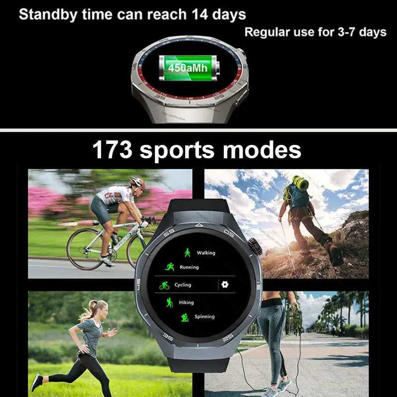 High Quality GT5 Pro smartwatch mens GPS navigation AMOLED 4GB NFC compass clock BT call smartwatch O241213