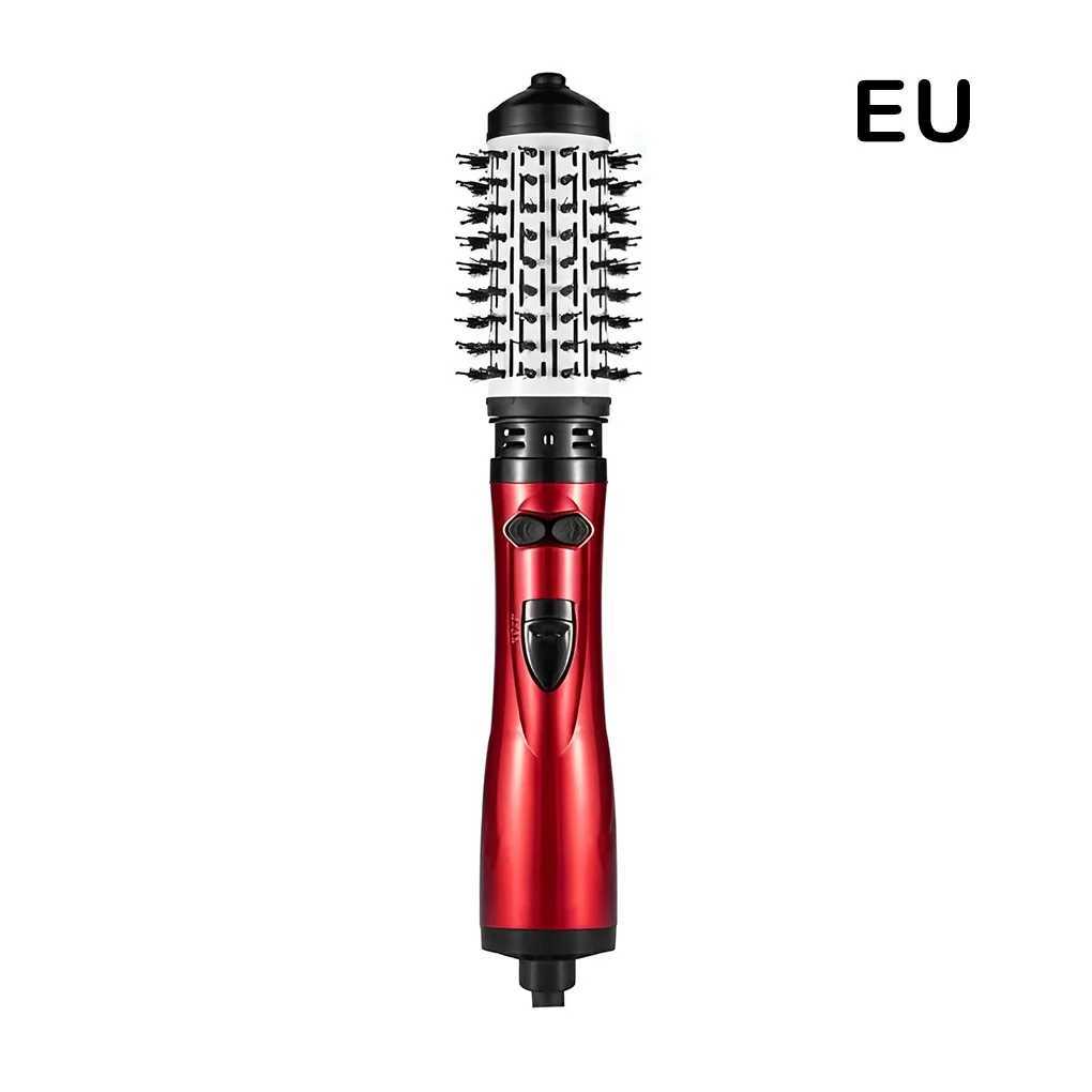 Rotating hair dryer with adjustable curling tool lightweight professional comb styling tool 3-speed settings W241214
