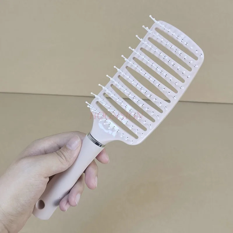 Ribs comb ladies special hair root fluffy hair styling high skull top artifact long hair curly hair massage big curved comb 241213