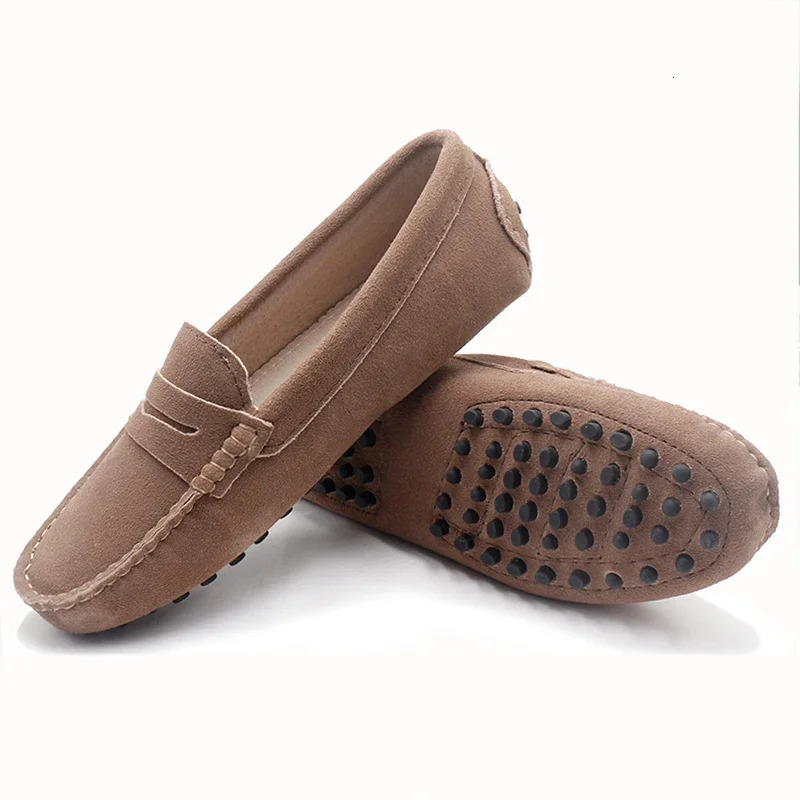 2024 Top 100% Genuine Flats Handmade Casual Leather Shoes Leather Moccasins Fashion Women Driving Shoes