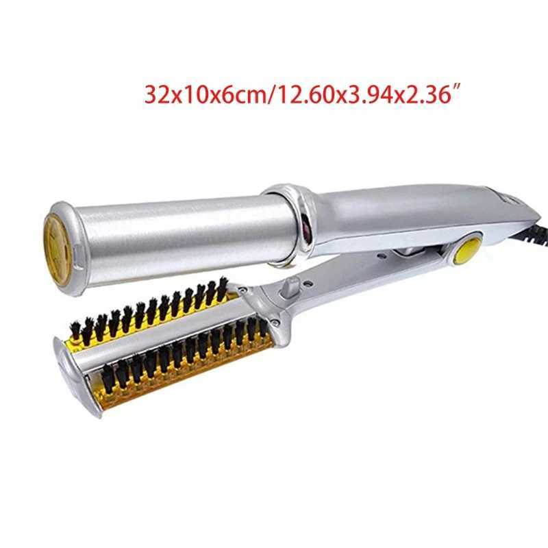 Professional Hair Straightening Iron Curling Iron Straightener Curler Styler 2 In 1 Multi Hair Styling Tool Flat Iron W241214