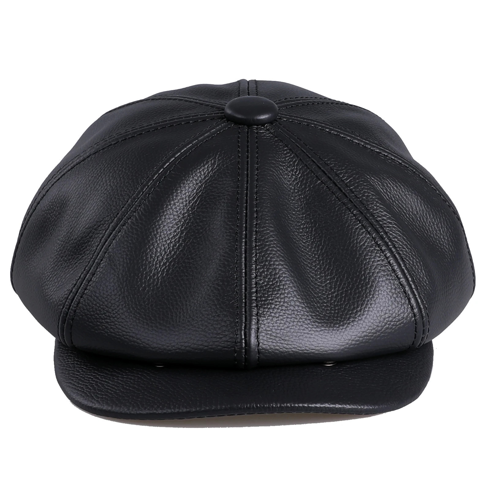 Mens sboy Flat Cap 100% Premium Genuine Cowhide Leather 8 Panel Gatsby Ivy Golf Cabbie Hat 241214