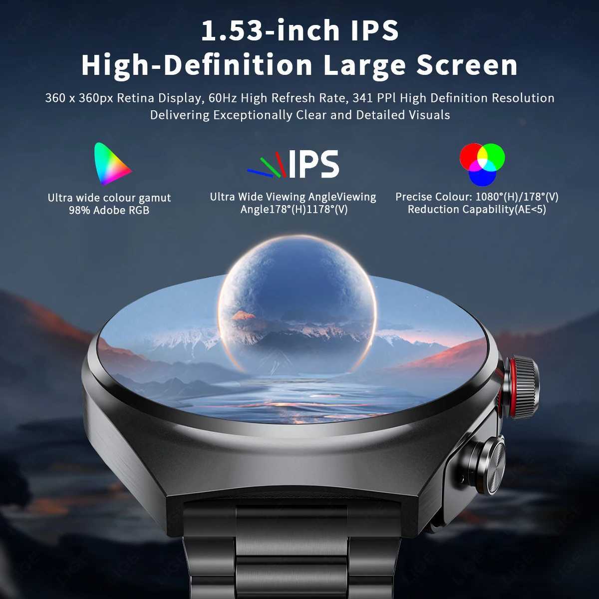 High Quality LIGE Headset Smart Watch TWS 2 In 1 Wireless BT Headset Call NFC Health Monitoring Sports Music Smartwatch Waterproof O241213