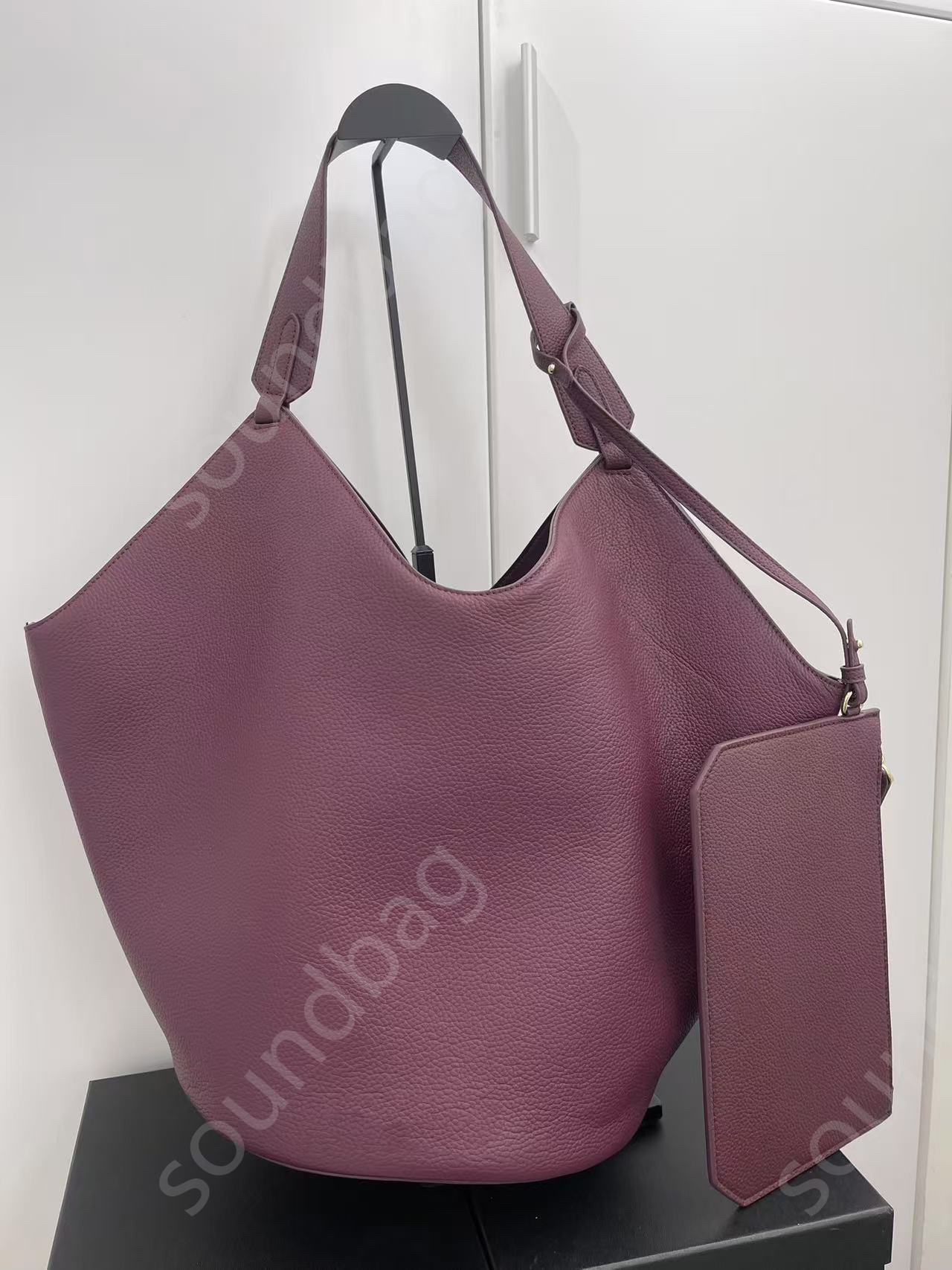 Luxury Khaite Autumn/Winter Handbag: Matte Cowhide & Suede, Dumpling Bucket Style, Niche Single Shoulder Tote for Women Genuine Leather Shopping Vintage ChicParty