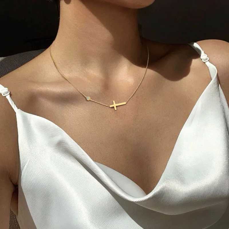 Ultra Thin Chain Link Cross Bracelet Stainl Steel Womens Adjustable Link Stacked Layered Chain BraceletsXJ241214