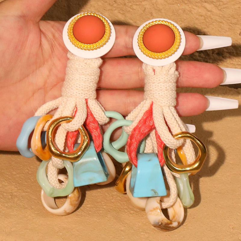 Statement Geometric accessoris&Ropes Dangle Earrings Exaggerated Earrings Handmade For Women Wedding Party Jewelry