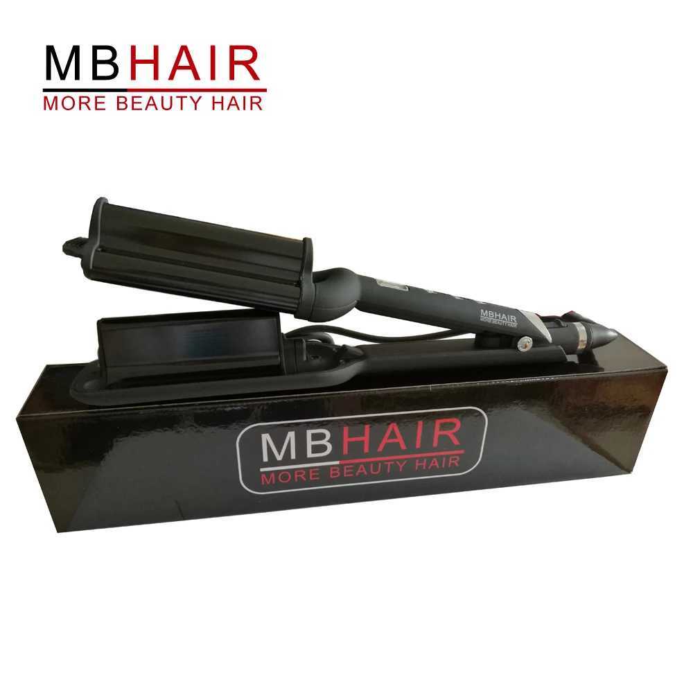 High quality three barrel wave curler wave spring ceramic curler iron Brazilian body wave big wave curler W241214