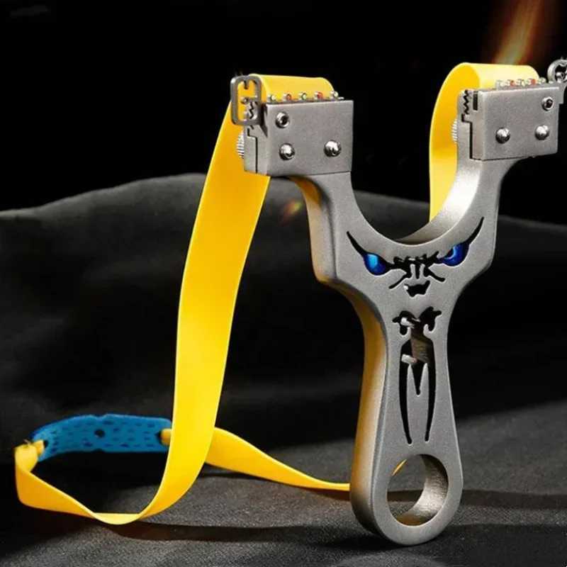New Arrival Professional Hunting Slingshot Big Power Stainless Steel Slingshot High-quality Hunting Outdoor Adult Competition Game Toy Z241214