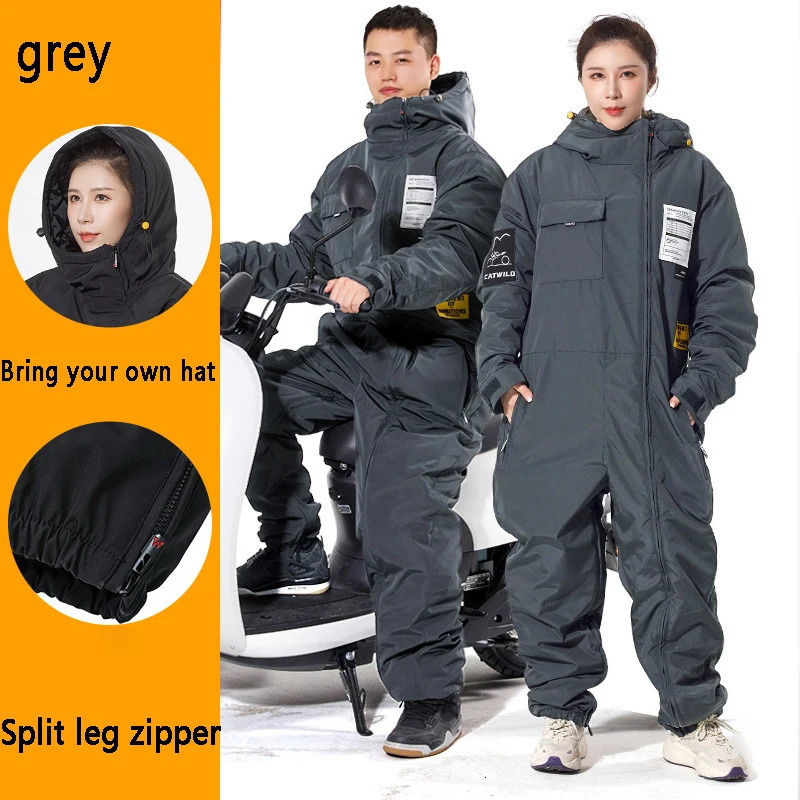 Motorcycle Jacket Winter ColdProof Windproof Suit Motorcycle Cross-country Equipment Mens and Womens Ski Fishing Suit Velvet 241213