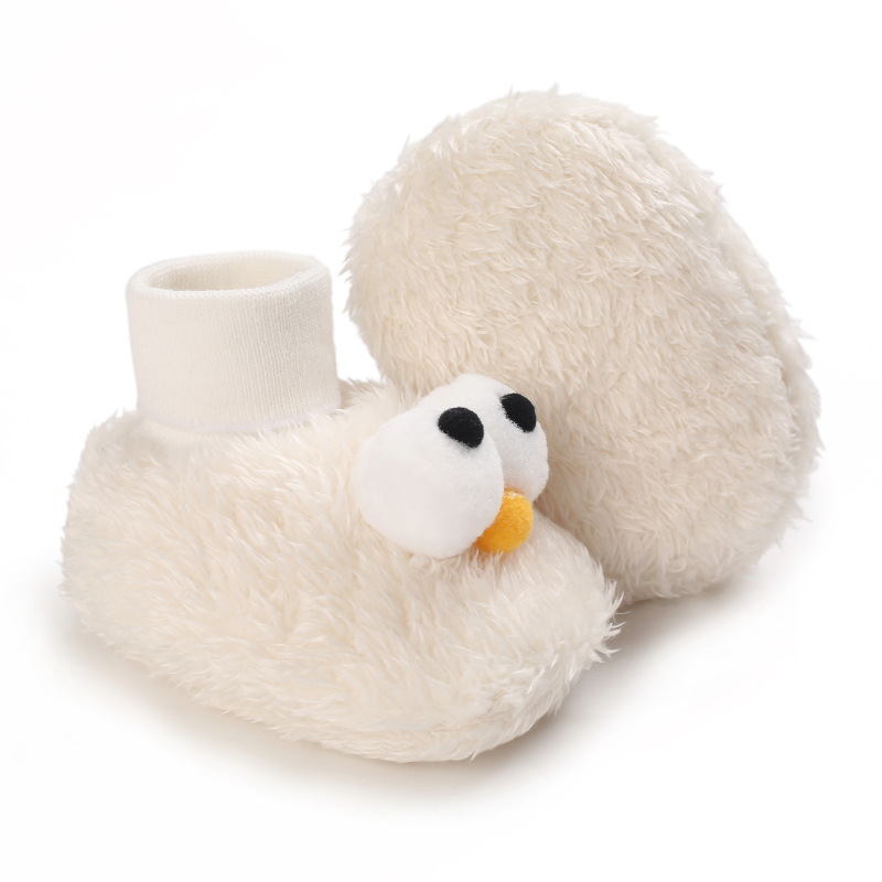Winter Newborn Baby Socks Shoes Warm Cartoon Toddler Littlesprouts First Walkers Boots Cotton Comfort Soft Anti-slip Warm Infant Shoes 0-18 Months
