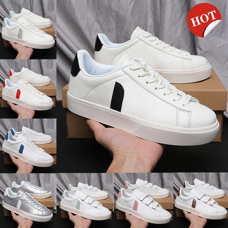 Designer running shoes Campo Recife Chromefree Leather Sneakers White Black White Natural Matcha Almond gum Iridescent low outdoor sneaker men women trainers