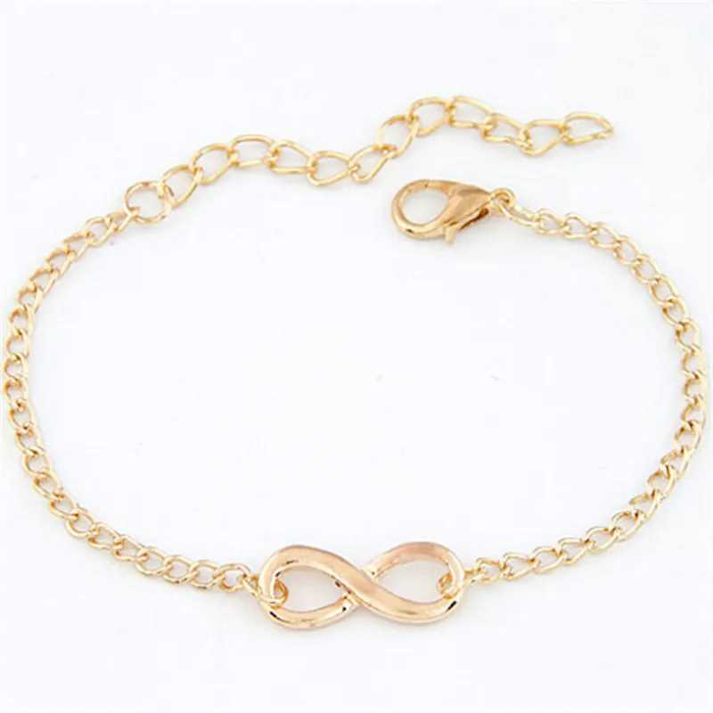 L117 Fashion Pulseras Bijoux New Women 8 Infinity Bracelet For Men Jewelry Girl Gift Charm Bangles PulseirasXJ241214