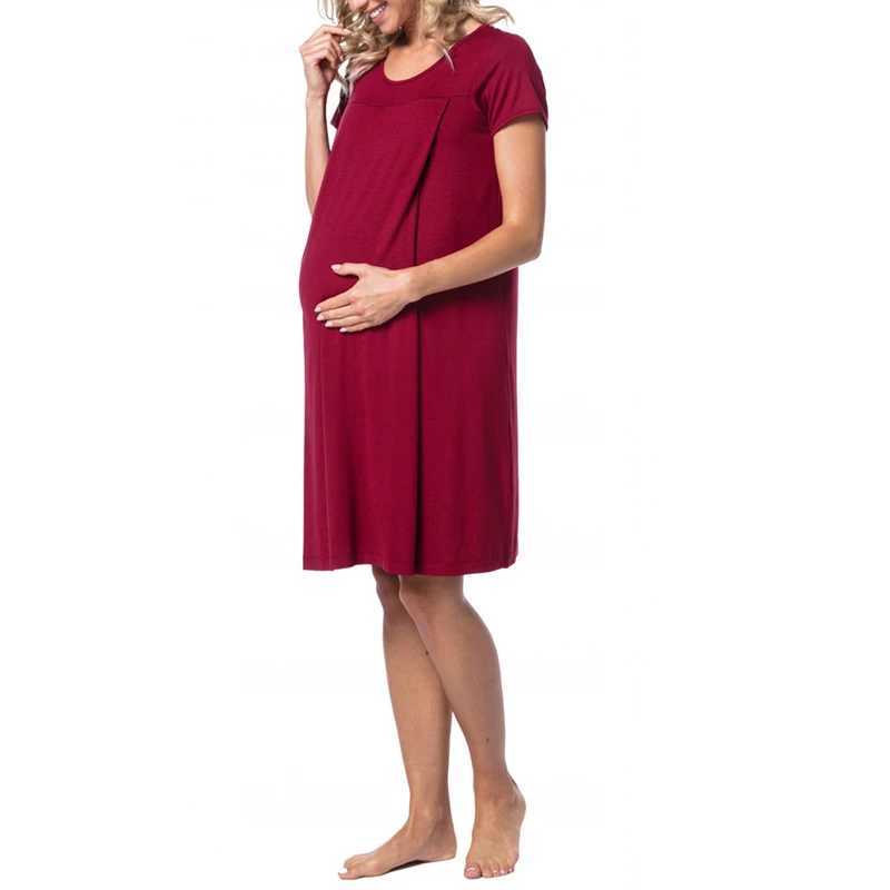 Casual pregnant women breastfeeding dress clothes pregnant women solid ladies feeding womens dresses home serviceXJ241213