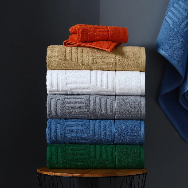 100% Egyptian Cotton Hand Bath Towel Absorbent Adult Bath Towel Solid Color Soft Affinity Face Towel Thickened Cotton 241213