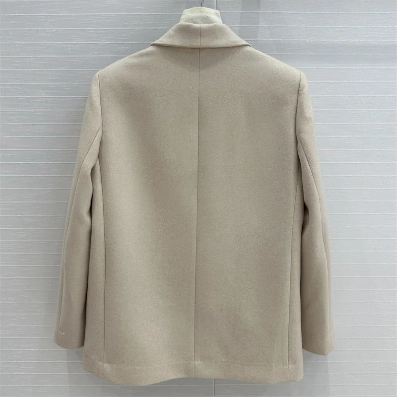 blazers woman highquality wool blend womens suit jacket for winter y2k Woman clothesLeisure Versatile Womens coat 241209
