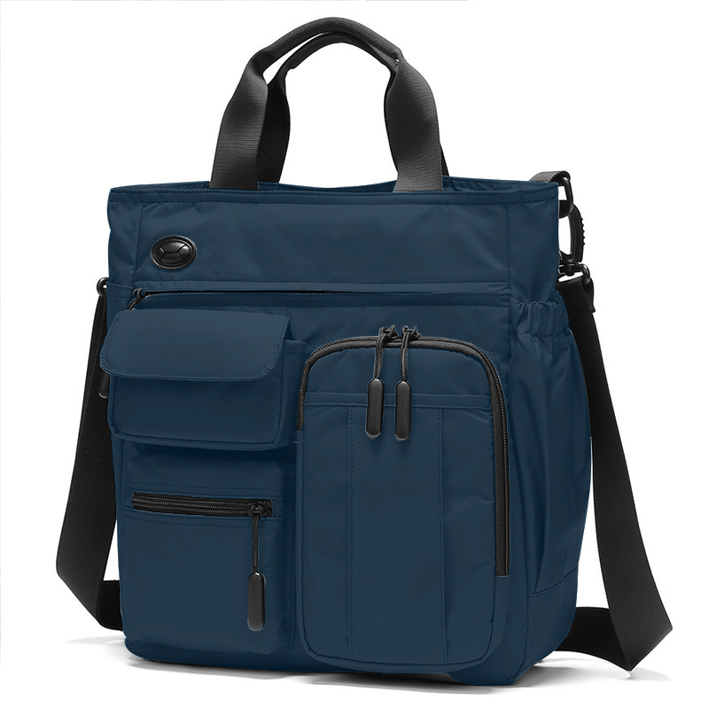 New Business Men Shoulder Bag Multilayer Multifunctional Tablet And Document Handbag Diagonal Cross Bag Leisure Briefcase