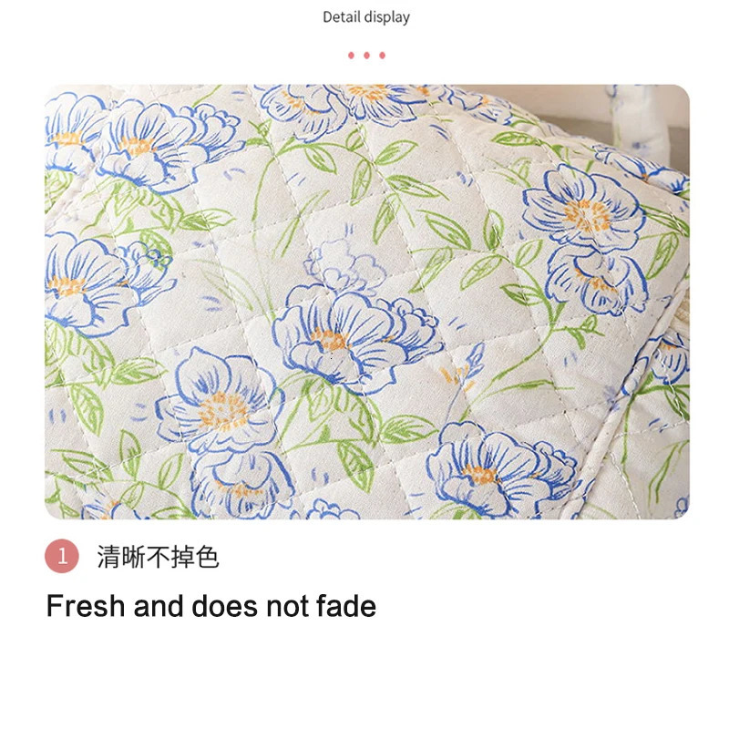 3PCS Fashion Vintage Flower Women Makeup Bag Cotton Tote Female Cosmetic Storage Handbag Large Capacity Travel Organizer 241212