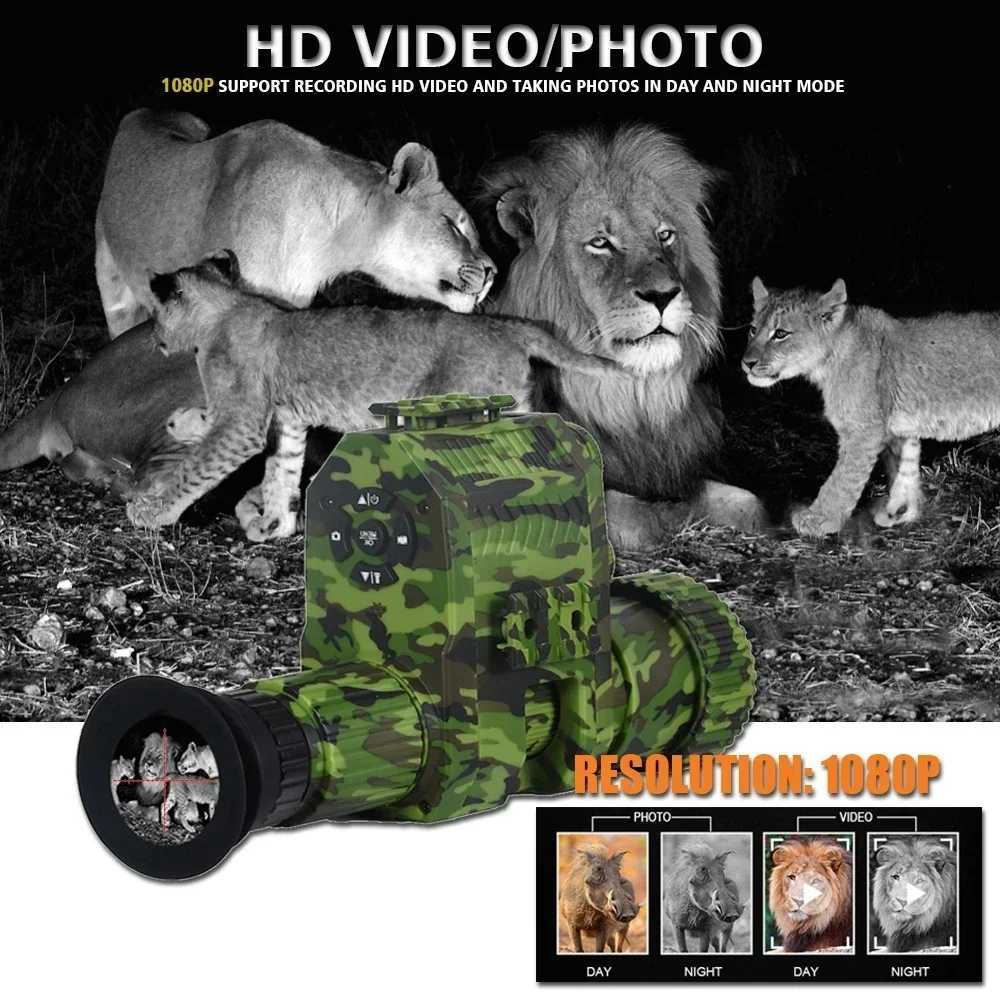 Megaorei NK007 Plus Night Vision Device 850nm Laser Infrared Rif Scope Hunting Camera HD 1080P Video Photo Record TescopeXJ241214