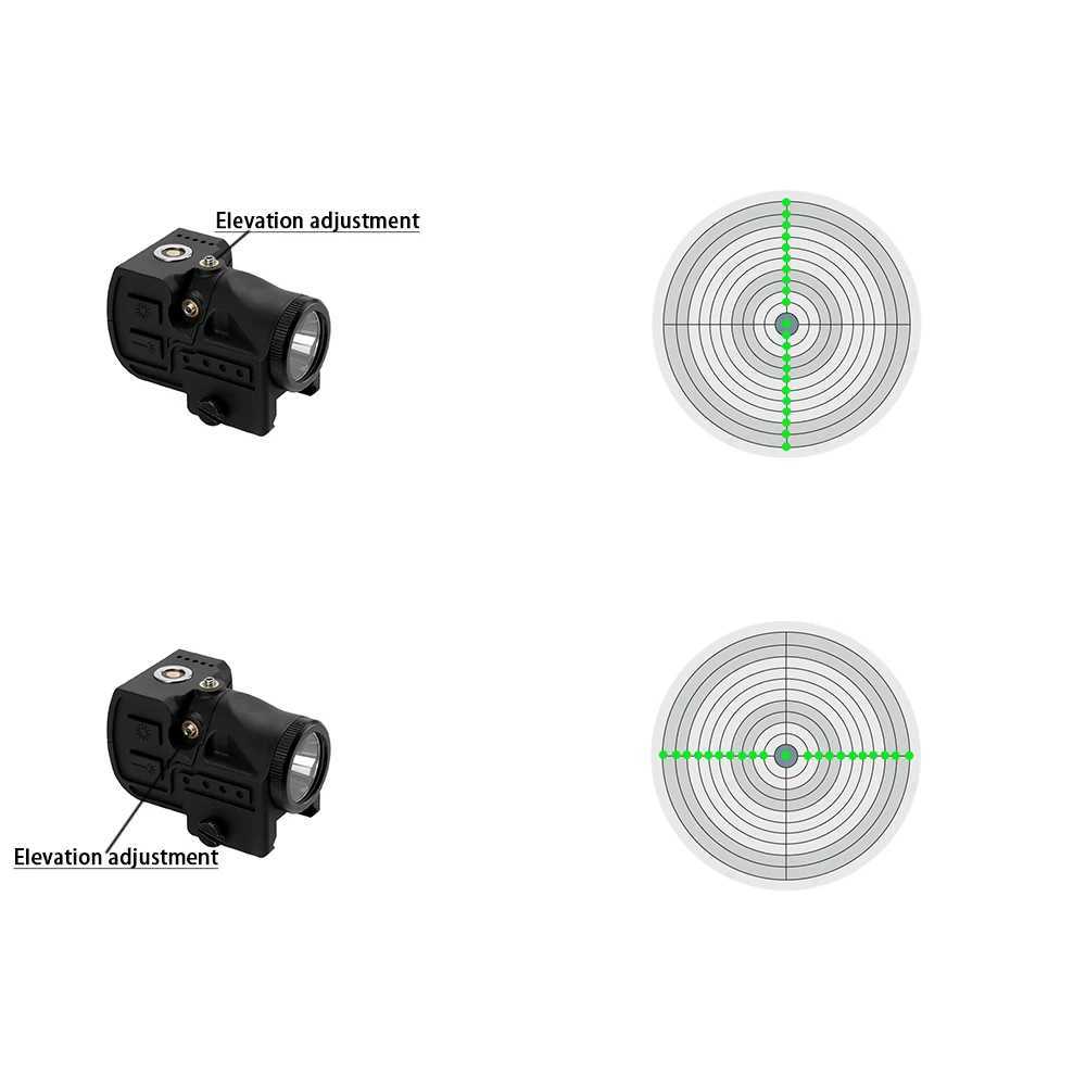 Flashlight Laser Sight Pistol Charging Green Dot Laser Sight Compact Laser Combination With Built in Lithium BatteryXJ241214