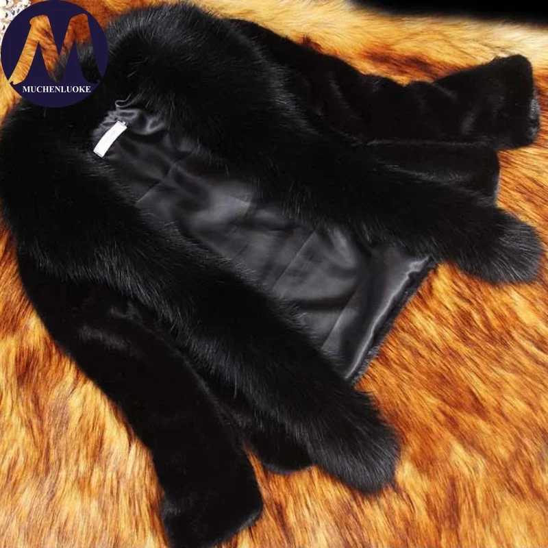 Womens fur coat winter new item imitation fur collar long Slves short jacket Korean fashion slim fit thick coat X241214