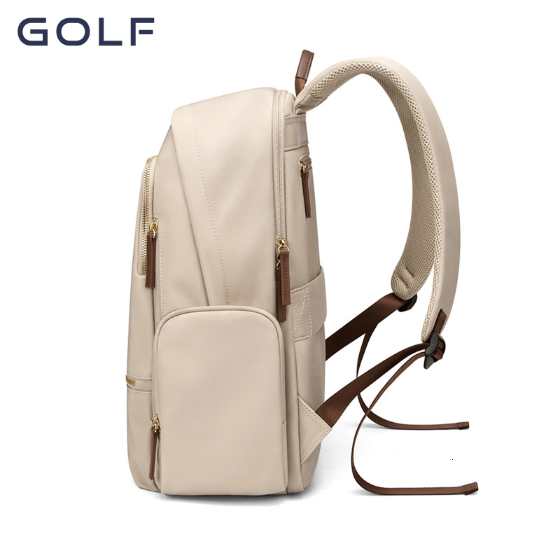 Golf2023 New Women's Fashion Contrast Color Computer Backpack Leisure Commuting School Bag Female College Students