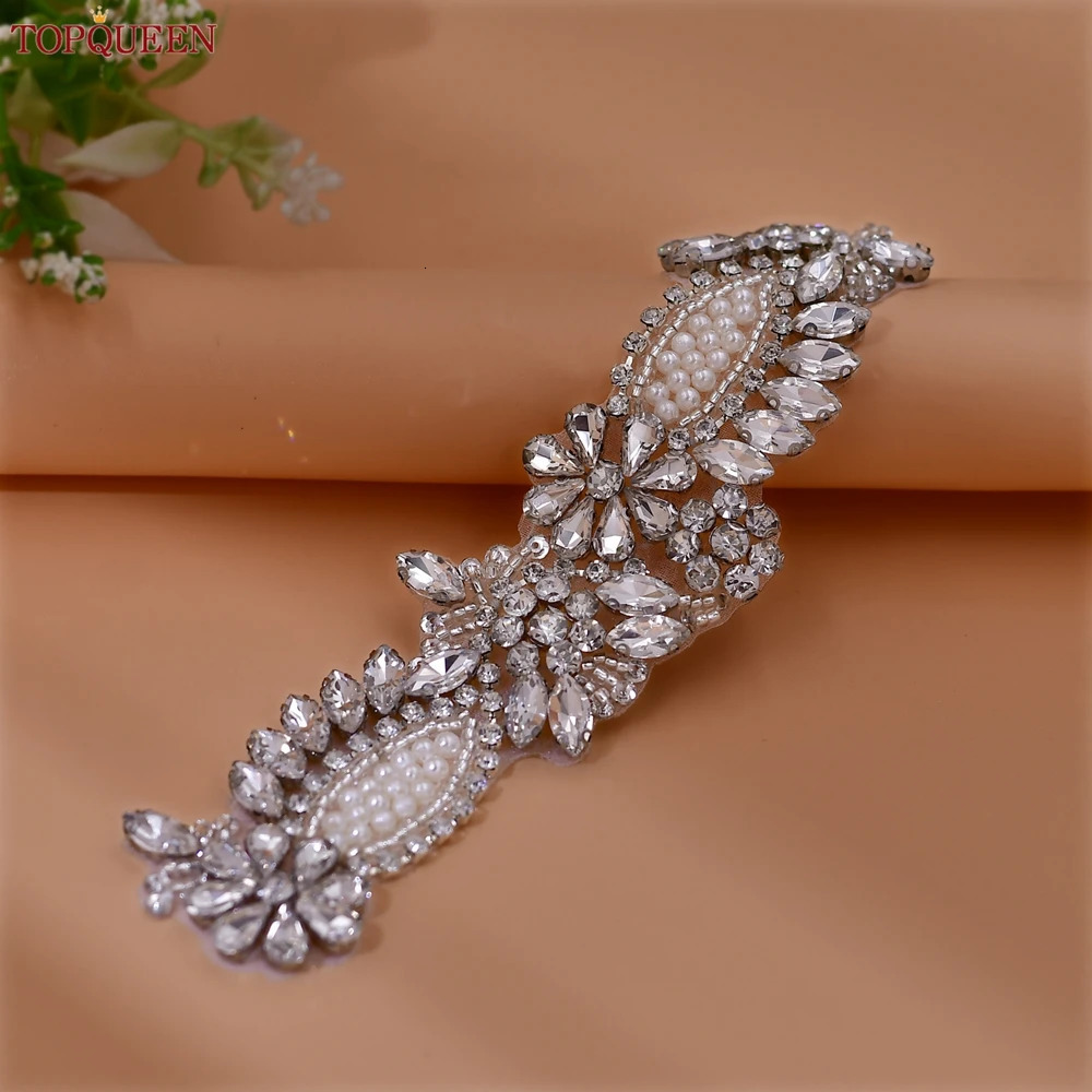 TOPQUEEN Handmade DIY Pearl Water Diamond Stickers High Heels Stickers Wedding Womens Stickers SP08 241213