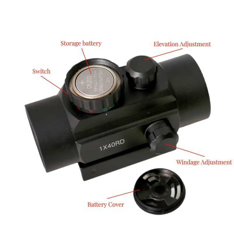 Red dot 1x40 Strategic rif sight red dot airsoft Holographic sight with 11mm 22mm track installation tescopic sightXJ241214