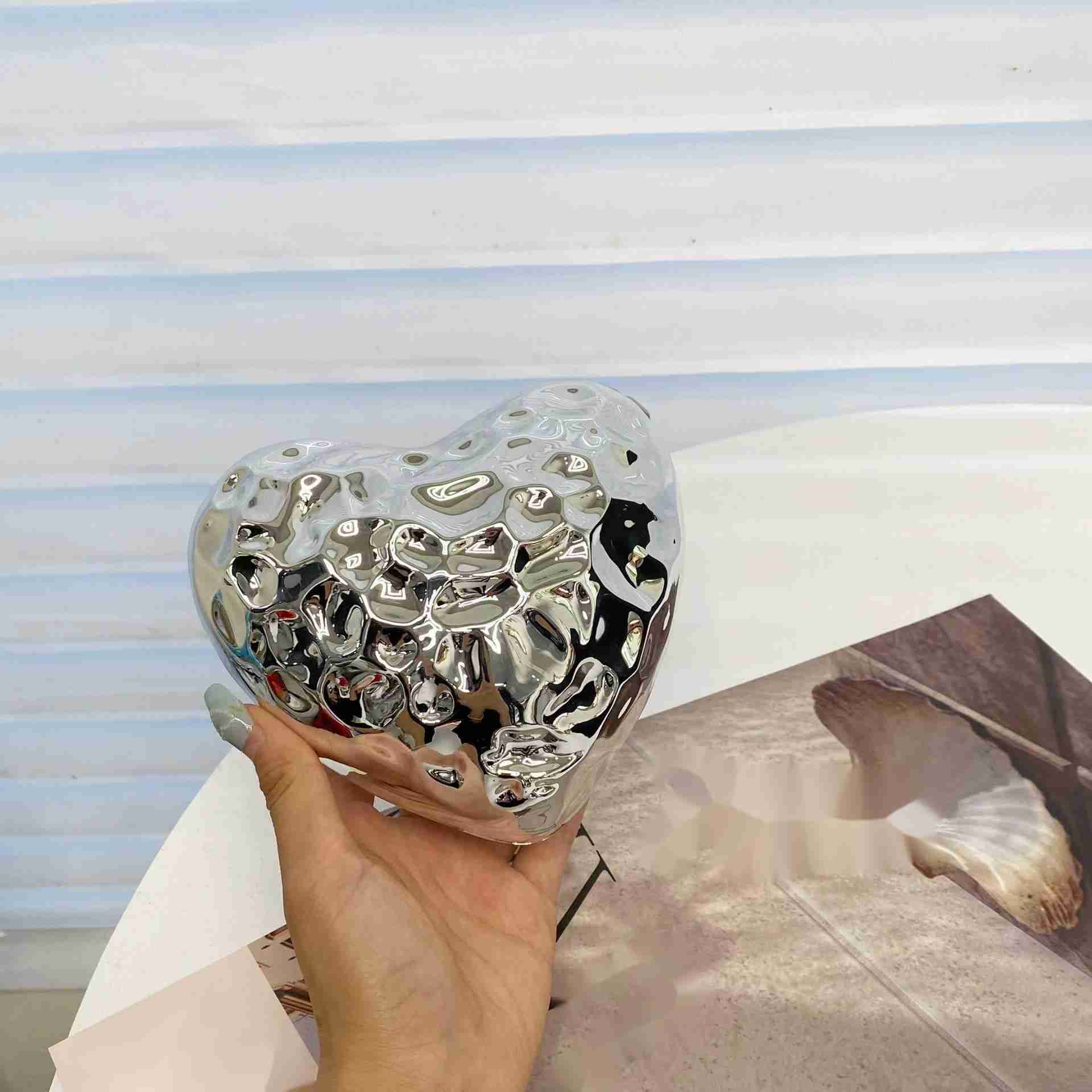 Metal Silver Mini Love Alien Meteorite Box Shell Bag Banquet Key Lipstick Chain Crossbody Small Bag Girl