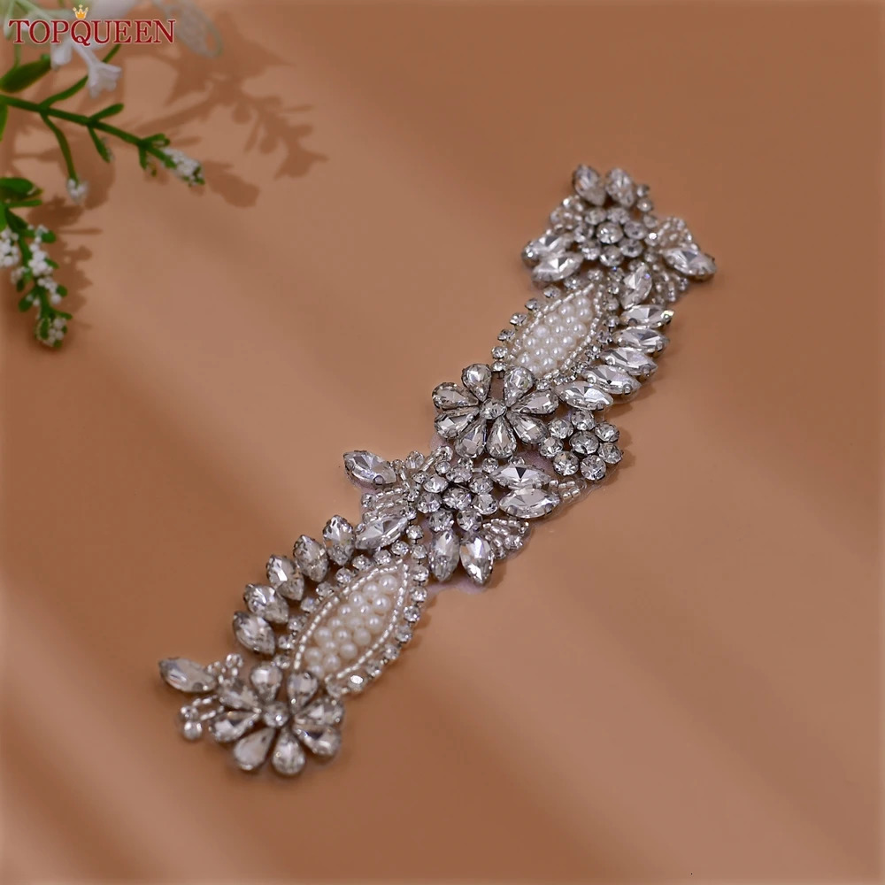 TOPQUEEN Handmade DIY Pearl Water Diamond Stickers High Heels Stickers Wedding Womens Stickers SP08 241213