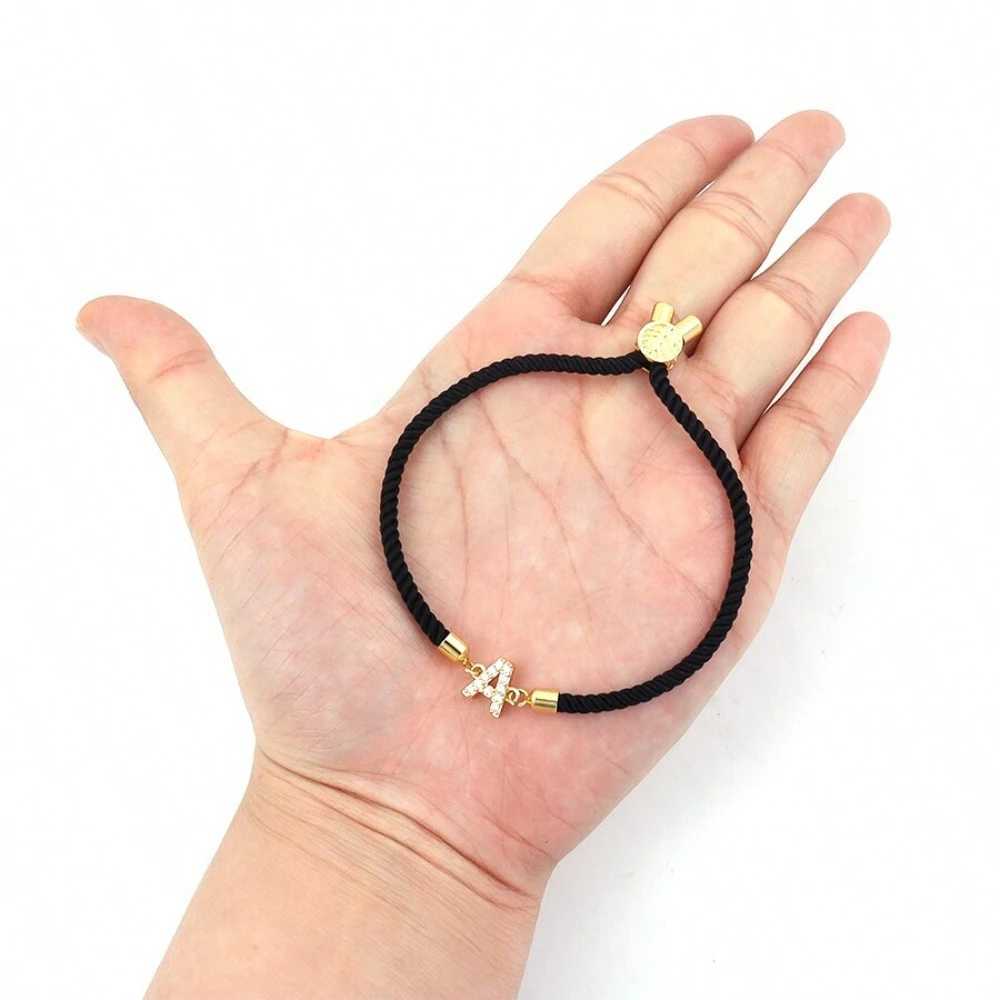 Minimalist Letter Bracelets for Women Dainty Classic Adjustable Gold Plated Initials Rope Bracelet For WomenXJ241214
