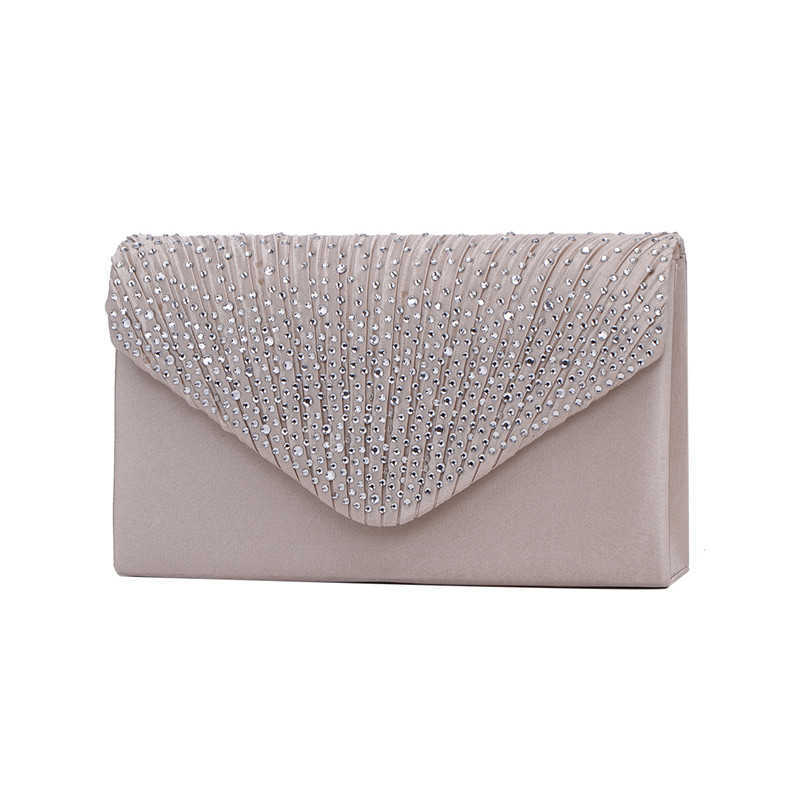 Clutch Bag High Grade Dinner Bag Ladies Evening Bag Banquet Bag Silk Diamond Envelope Bag Hand Bag 240920
