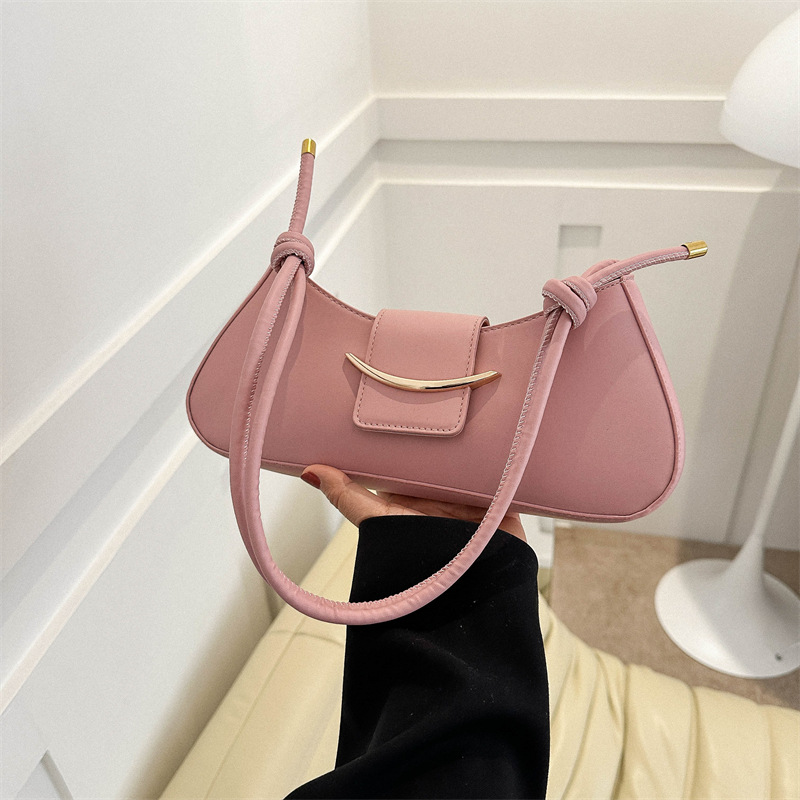 Designer Shoulder Handbags: Chic French Armpit Bag In White, Black, Brown, Green & Pink - Lightweight For Daily Use New Free Delivery Designer Bag