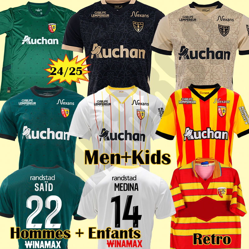 24 25 maillot RC Lens soccer jerseys maillot openda SOTOCA FULGINI Said 2024 2025 PEREIRA DA COSTA NZOLA Football kids 97 98 Retro SIKORA ARSENE MAGNIER Kits