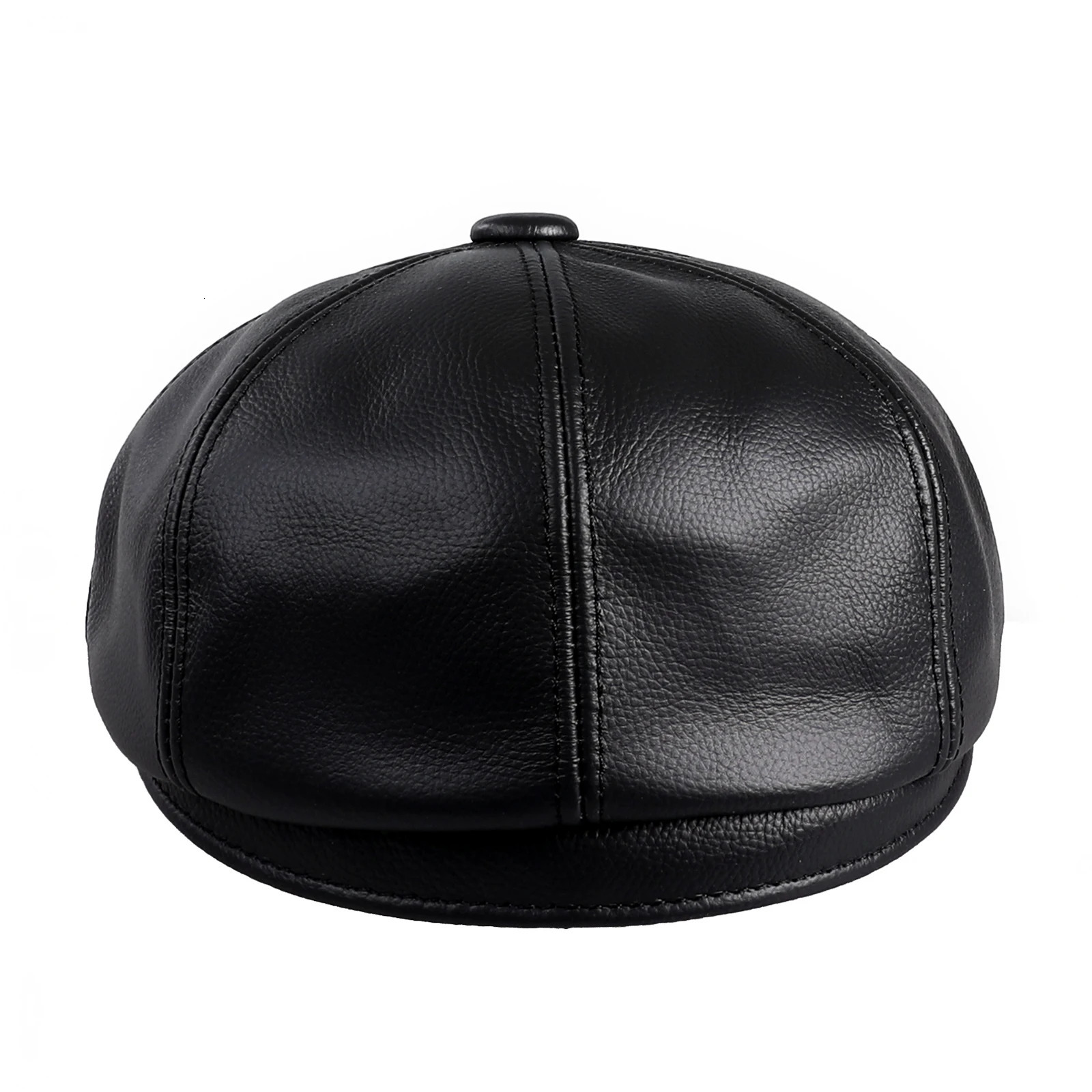 Mens sboy Flat Cap 100% Premium Genuine Cowhide Leather 8 Panel Gatsby Ivy Golf Cabbie Hat 241214