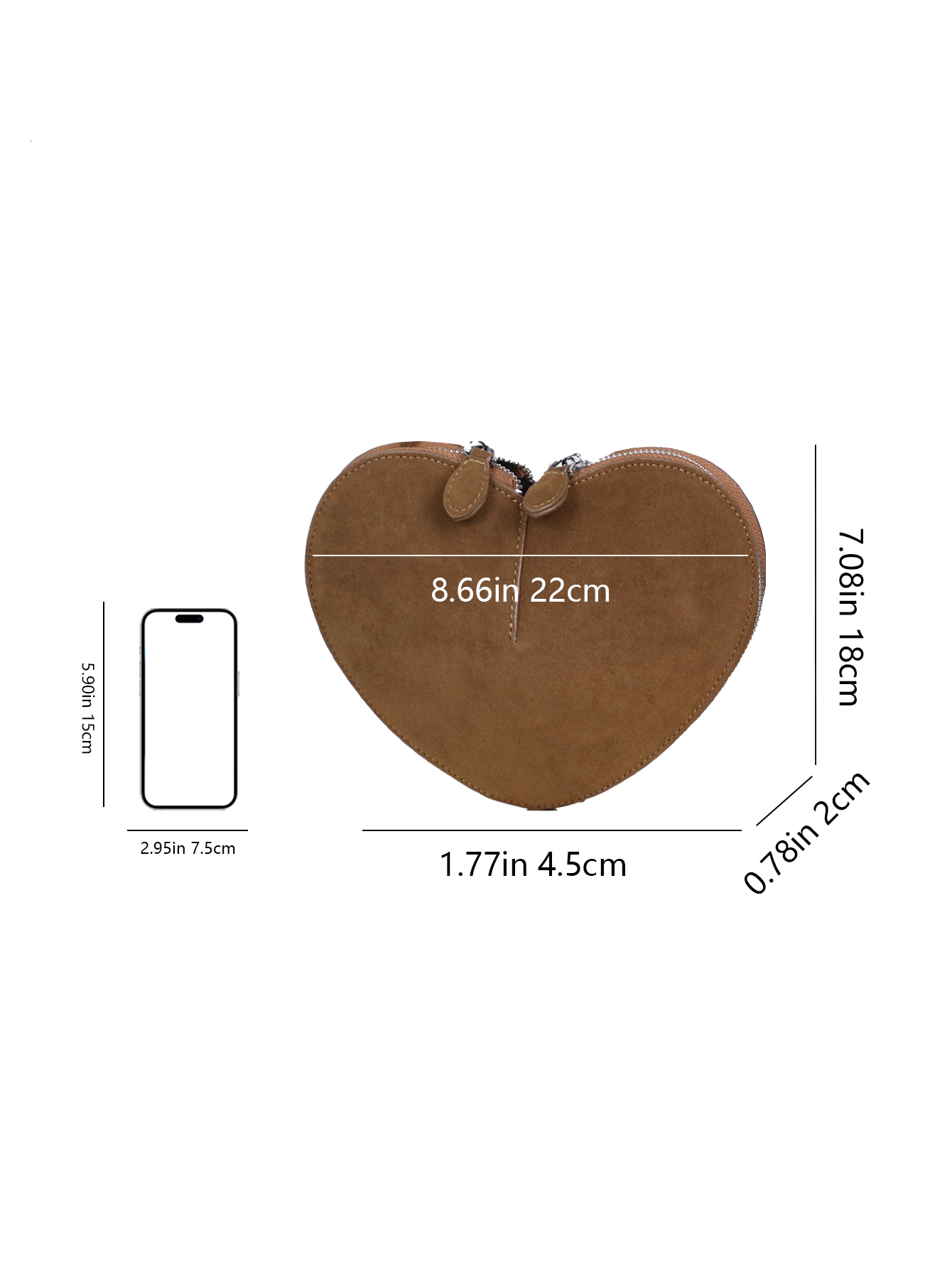 2024 New Niche Design Autumn High-End Suede Single Shoulder Crossbody Love Bag Creative Fashion Retro Women's Ba