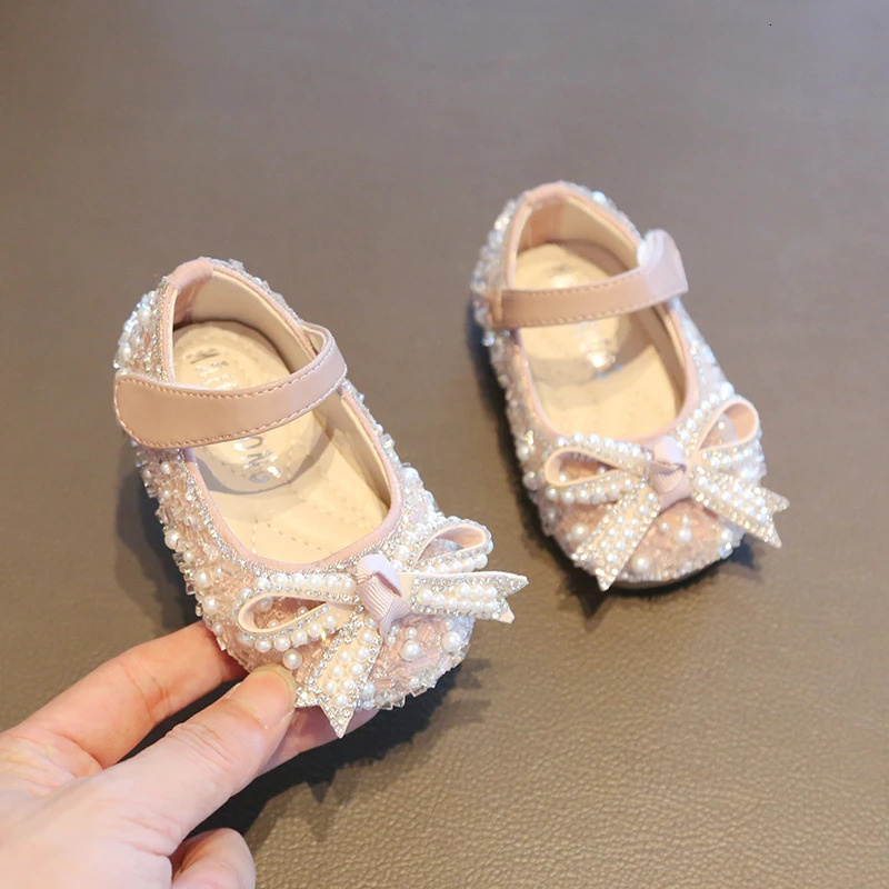 Spring Autumn Fashion Girl Princess Baby Toddler Shoes Soft-soled Childrens Flats Leather Shoes Baby Mary Janes Shoes 241213