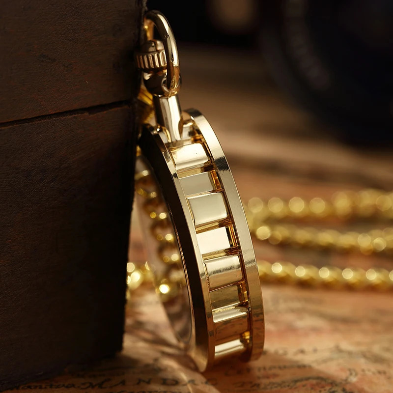 antique skeleton mechanical pocket watch mens steampunk Fob clock pendant hand cranked Relogio De Bolso 241212
