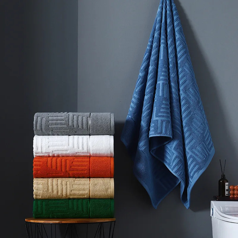 100% Egyptian Cotton Hand Bath Towel Absorbent Adult Bath Towel Solid Color Soft Affinity Face Towel Thickened Cotton 241213