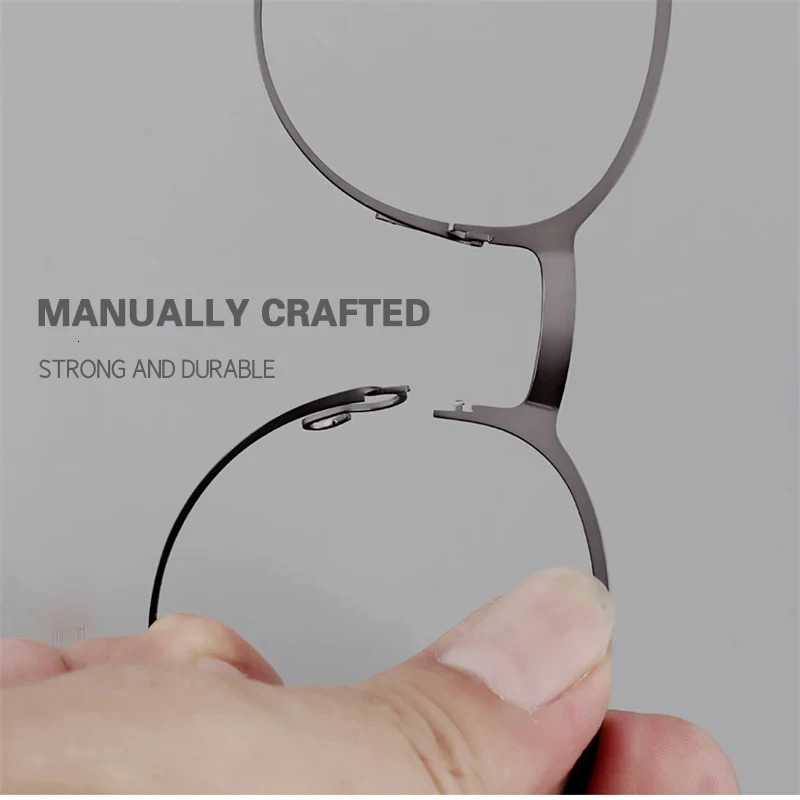 Denmark Screwless Ultralight Glasses Frame Men Women Vintage Round Eyewear Eyeglasses 9704 241213