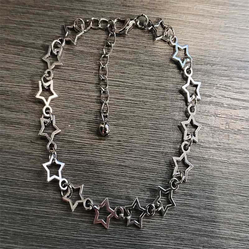 Stars charm bracelet Grunge Stars Link bracelet anime inspired bangles for women charm bracelet y2kXJ241214