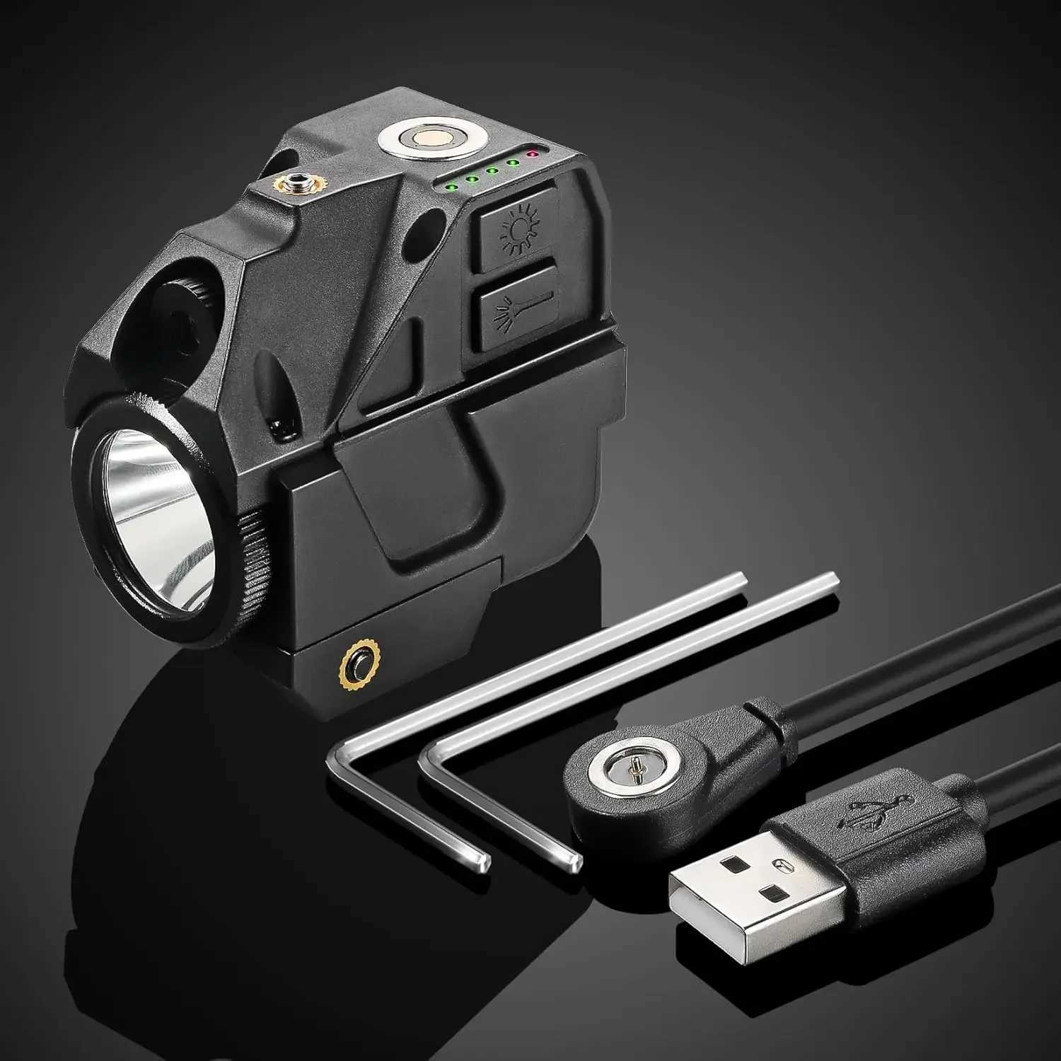 Flashlight laser sight pistol charging green dot laser sight compact laser combination with built-in lithium batteryXJ241214