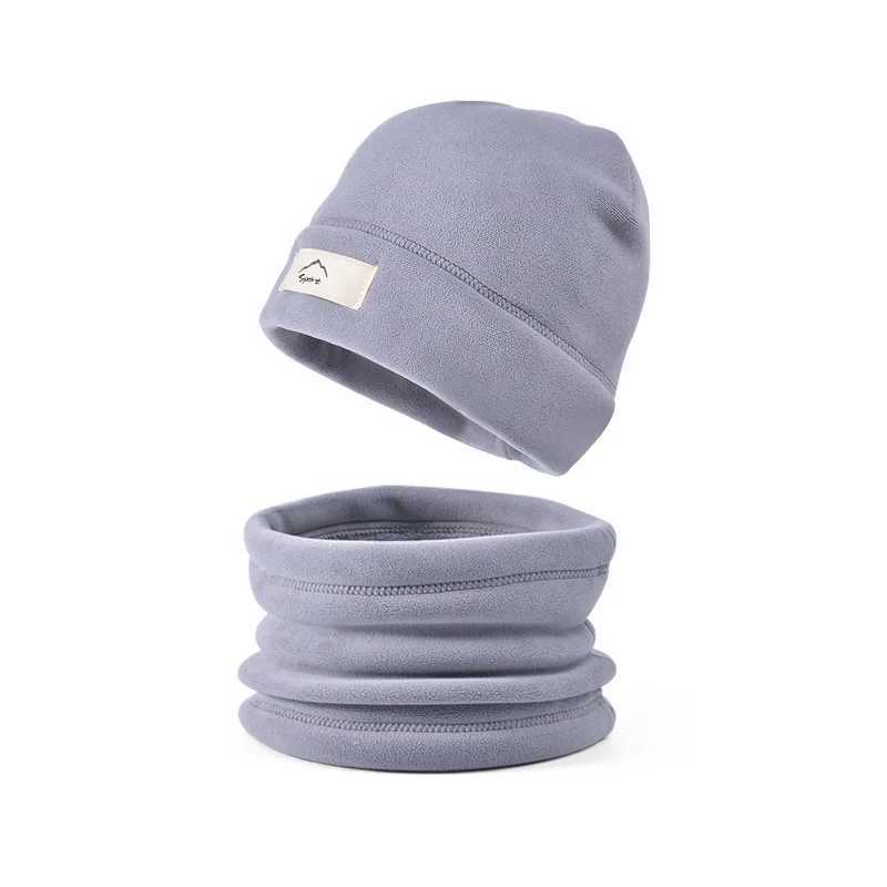 Two piece set of winter polar coral hats suitable for children boys girls facial masks neck warmers balaclava beanies hot sports scarves ski hats W241