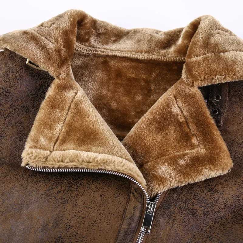 2023 Collar Youth Solid Color Artificial Fur Spot Casual Zipper Digging Bag Zipper Fur W241213